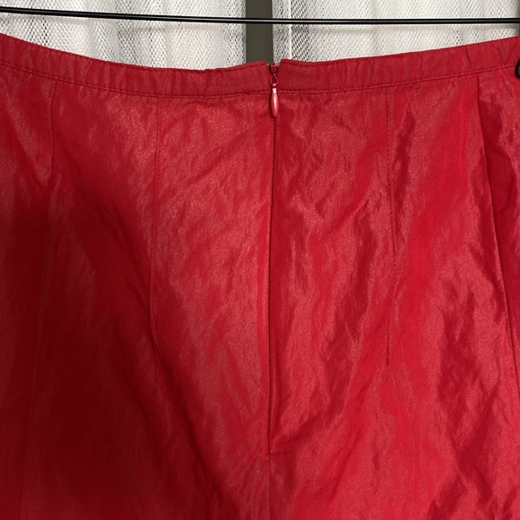 Betty Barclay collection! A-line red skirt! Holiday, party, cocktail! Size 42 - Picture 7 of 15